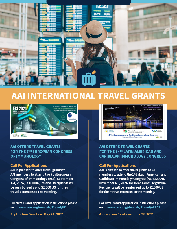 AAI International Travel Grants Flyer